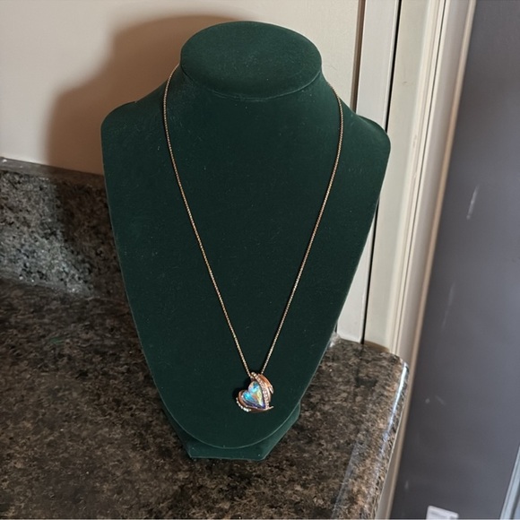 Swarovski Jewelry - Swarovski Crystals Angel Wings 18k Gold filled
Heart 20" Necklace